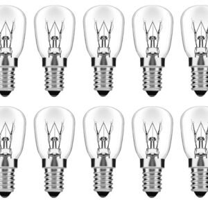 10x Glühlampe Klein - E12 10 Watt - Extra Kleine Fassung Für Nachtlicht mit Ein-/Ausschalter NICHT GEEIGNET FÜR DIE SALZLAMPEN