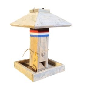Vogelhaus Futterhaus Turm 26cm Old Dutch – Automatisches Futterspender System – Mit Niederländischer Flagge