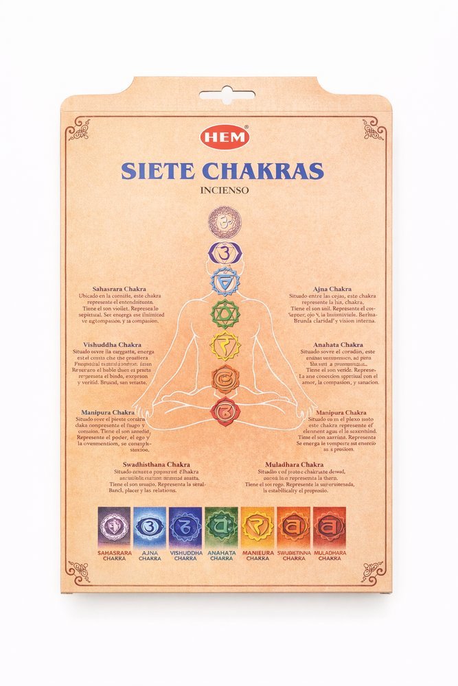 HEM Seven Chakras Räucherstäbchen-Set - 7 verschiedene Chakra-Mischungen – Bild 2