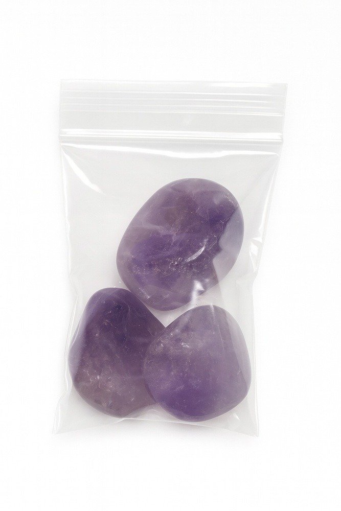 Amethyst poliert A-Qualität, 3 Stück | 2-3 cm | – Bild 2