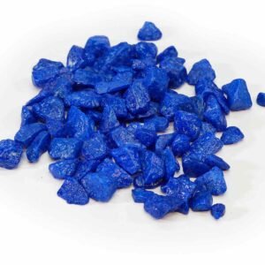 Blaue Granulat-Steinchen 9-13 mm als Bodenbedeckung für Blumentöpfe und Gartendekoration
