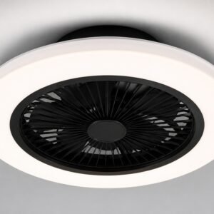 Calex Smart Deckenleuchte mit Ventilator Ø50 cm – Intelligenter LED-Deckenventilator mit Fernbedienung
