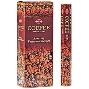 HEM Räucherstäbchen - Coffee - Vorteilsbox (6 Packungen / 120 Stäbchen)