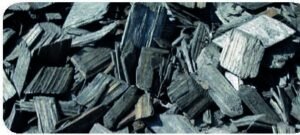 Farbige Holzschnitzel / Deko-Chips - SCHWARZ ANTHRAZIT - Bodenabdeckung Garten 20-40mm / 35 l Sack