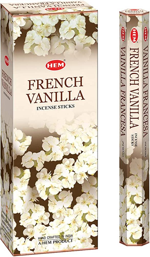 HEM Räucherstäbchen - French Vanilla - Vorteilsbox (6 Packungen / 120 Stäbchen)