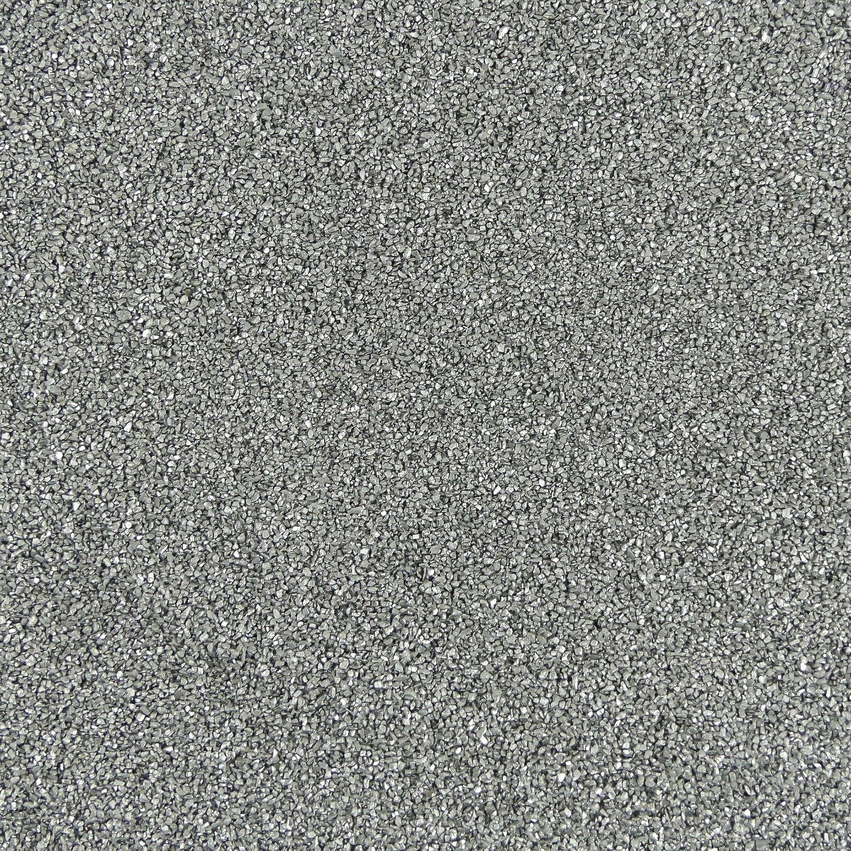Farbiger Sand 0,1-0,5mm - SILBER - Kunst-/Hobby-/Kreative Bodenabdeckung für Blumentöpfe und Pflanzkübel - 1KG