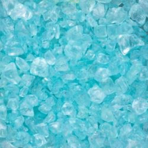 Dekorative Farbige Glassteine / Farbiges Glas - Türkis / Aqua / Hellblau - 4-10mm - 1kg