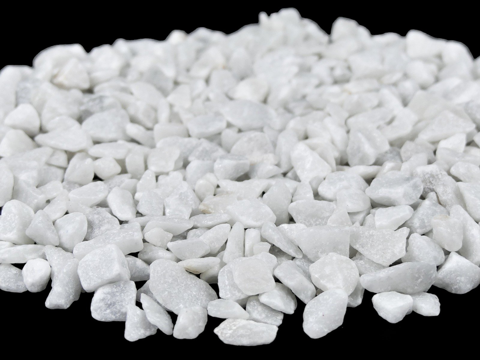 Deko-Steine 9-13mm - WIT - Bodenabdeckung für Blumentöpfe und Pflanzkübel - 1KG – Bild 2