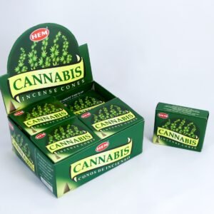 HEM Räucherkegel / Cones - Cannabis - Vorteilsbox (12 Päckchen / 120 Kegel)