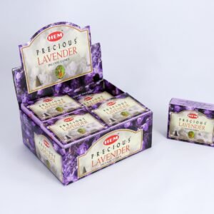 HEM Räucherkegel / Cones - Lavendel / Lavender (Precious) - Vorteilsbox (12 Päckchen / 120 Kegel)