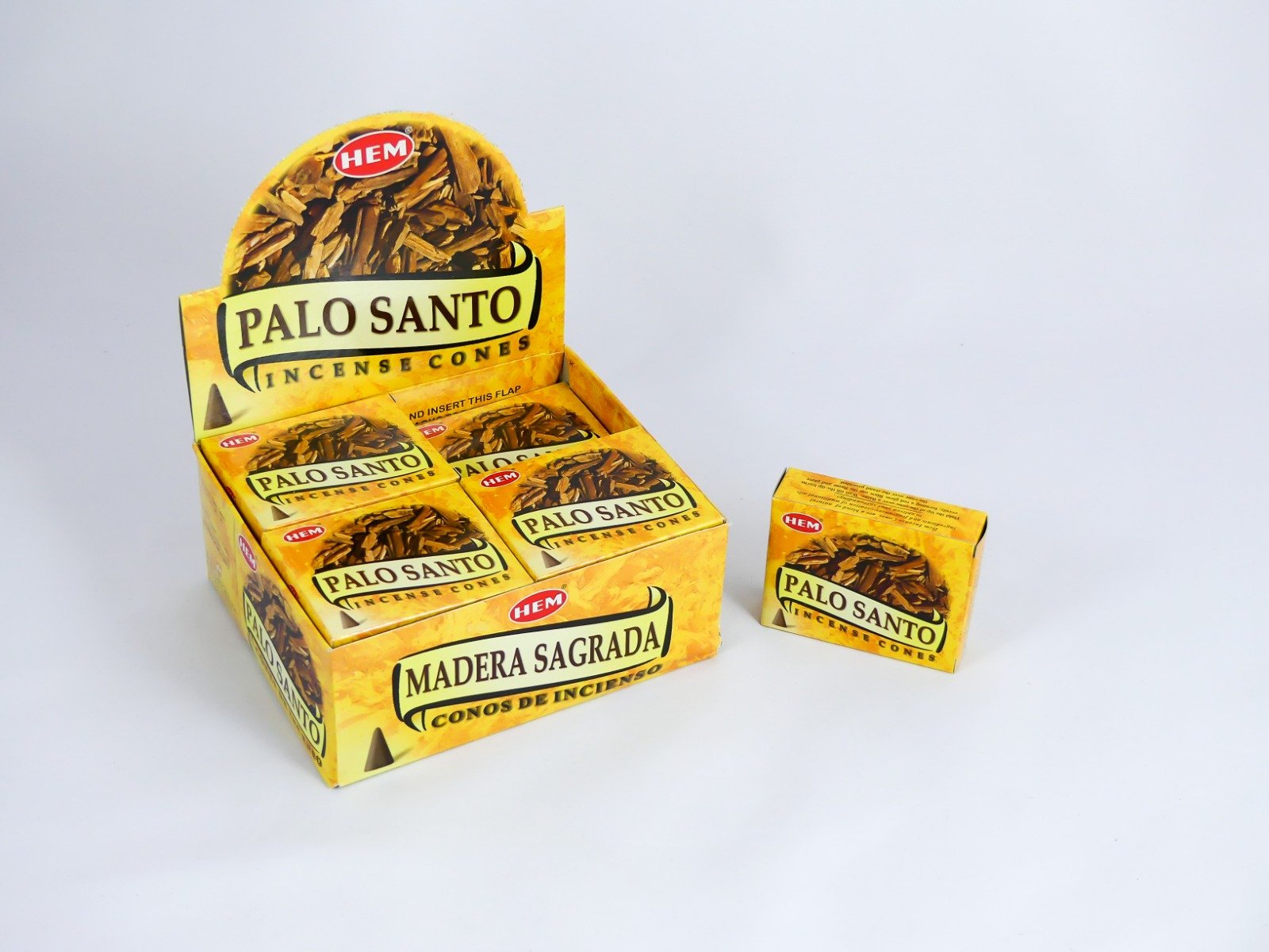 HEM Räucherkegel / Cones - Palo Santo - Vorteilsbox (12 Päckchen / 120 Kegel)