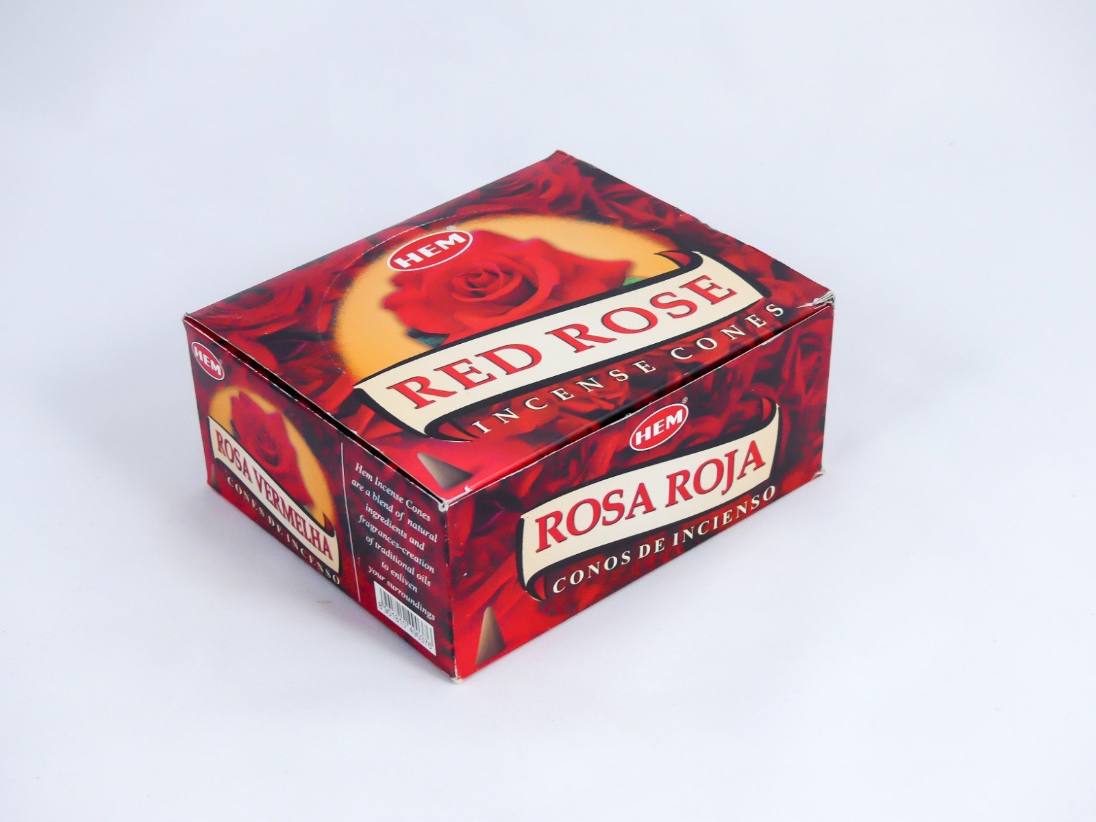 HEM Räucherkegel / Cones - Rote Rose / Red Rose - Vorteilsbox (12 Päckchen / 120 Kegel) – Bild 2