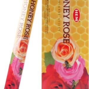 HEM Räucherstäbchen - Honey Rose - Vorteilsbox (6 Packungen / 120 Stäbchen)