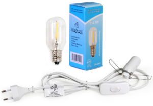 E14-Fassung, Kabel 1,8m, LED-LAMPE (u.a. für Salzlampe) - Inkl. Ein-/Ausschalter - LalaShops
