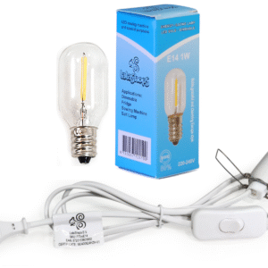 E14-Fassung, Kabel 1,8m, LED-LAMPE (u.a. für Salzlampe) - Inkl. Ein-/Ausschalter - LalaShops