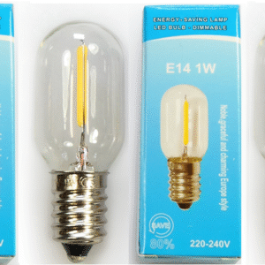 3x LED-Lampe Klein Dimmbar / Lampe LED E14 Fassung Schmal - 1 Watt 50 Lumen 2700K - Sanftes Warmweißes Licht - Geeignet für u.a. Kühlschrank, Dunstabzugshaube, Nachtlicht und Salzlampe