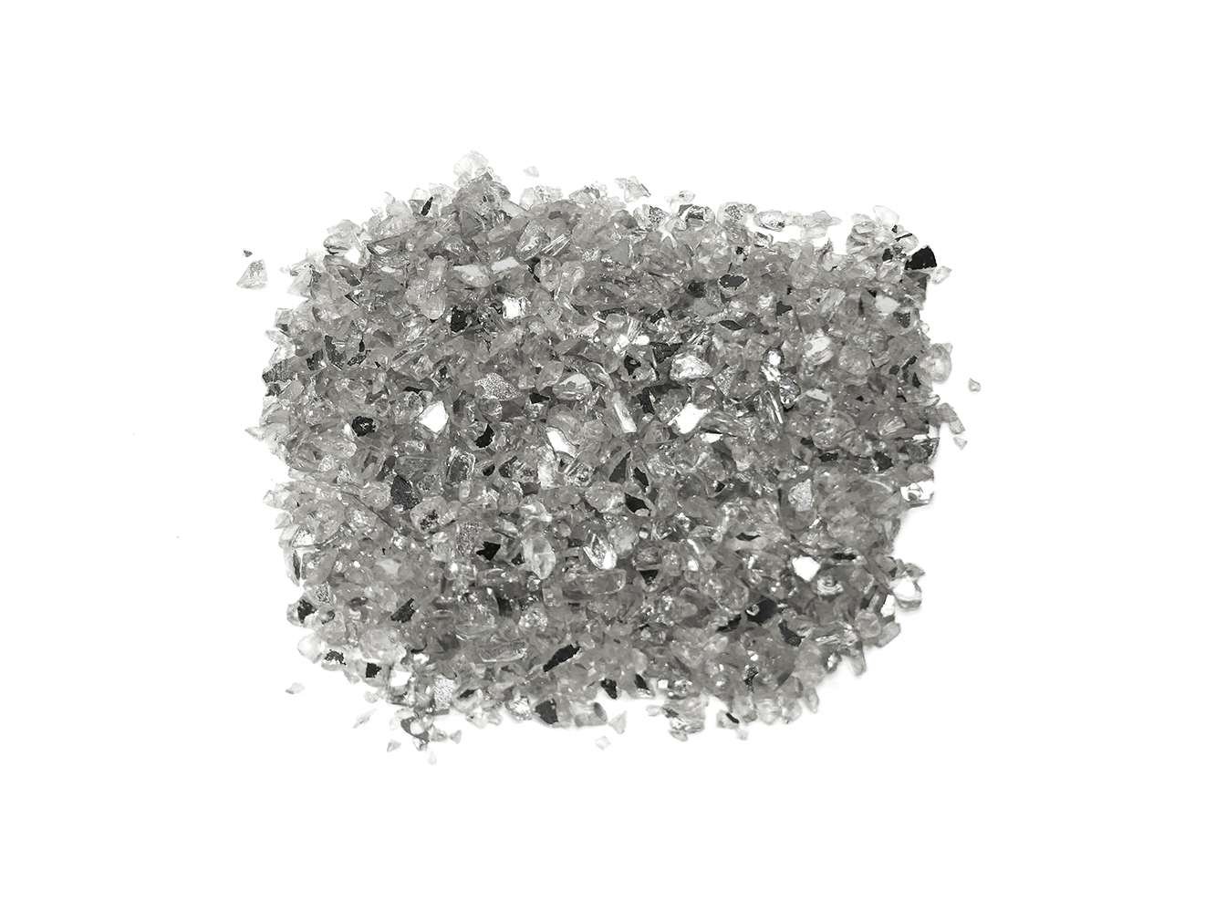 Spiegelglas Naturel 1-4 mm - Beutel 1 kg