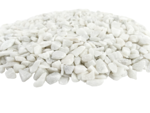 Deko-Steine 9-13mm - WIT - Bodenabdeckung für Blumentöpfe und Pflanzkübel - 1KG