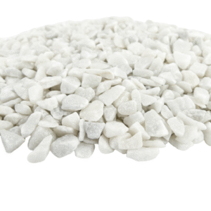 Deko-Steine 9-13mm - WIT - Bodenabdeckung für Blumentöpfe und Pflanzkübel - 1KG