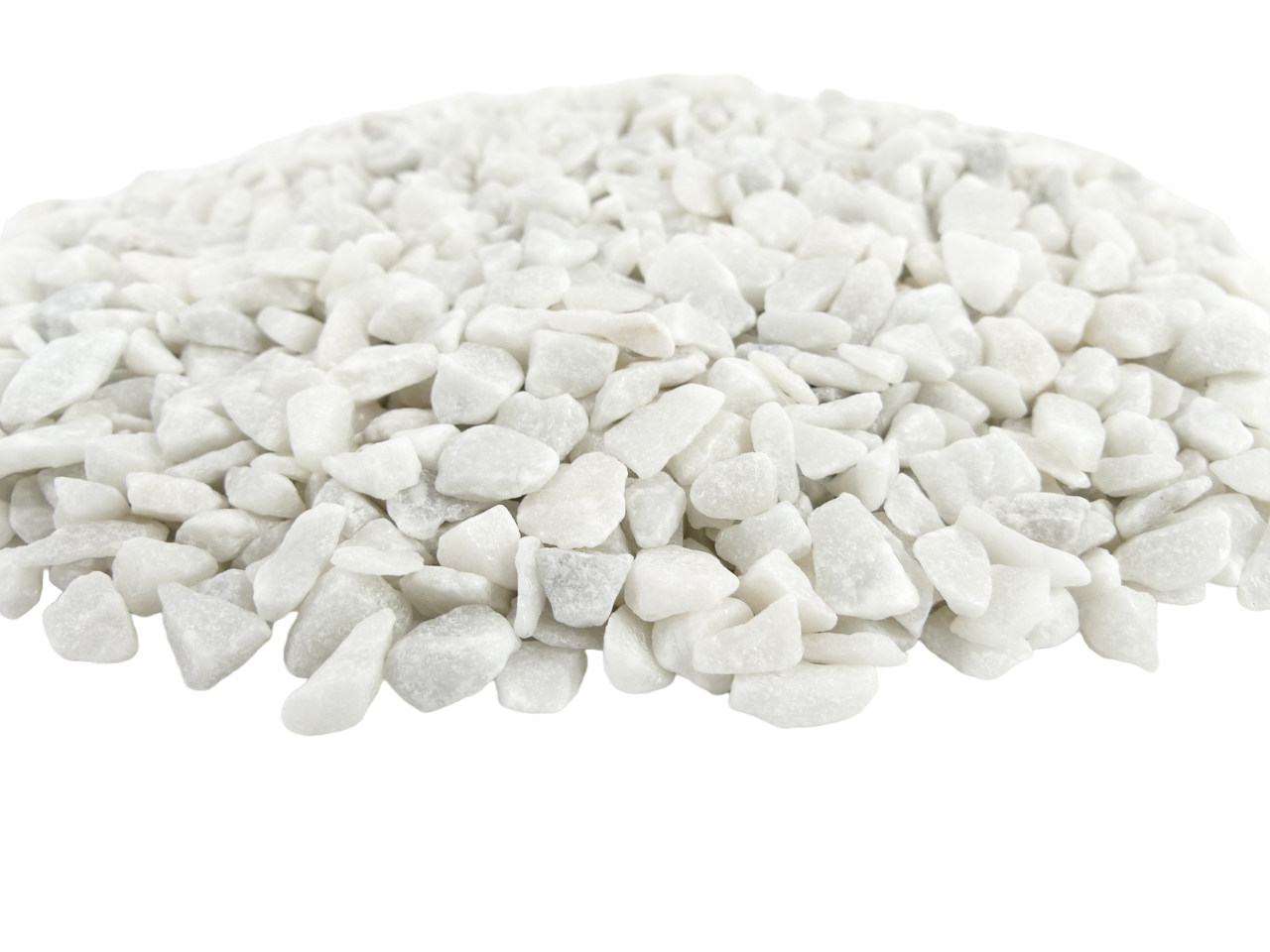 Deko-Steine 9-13mm - WIT - Bodenabdeckung für Blumentöpfe und Pflanzkübel - 1KG