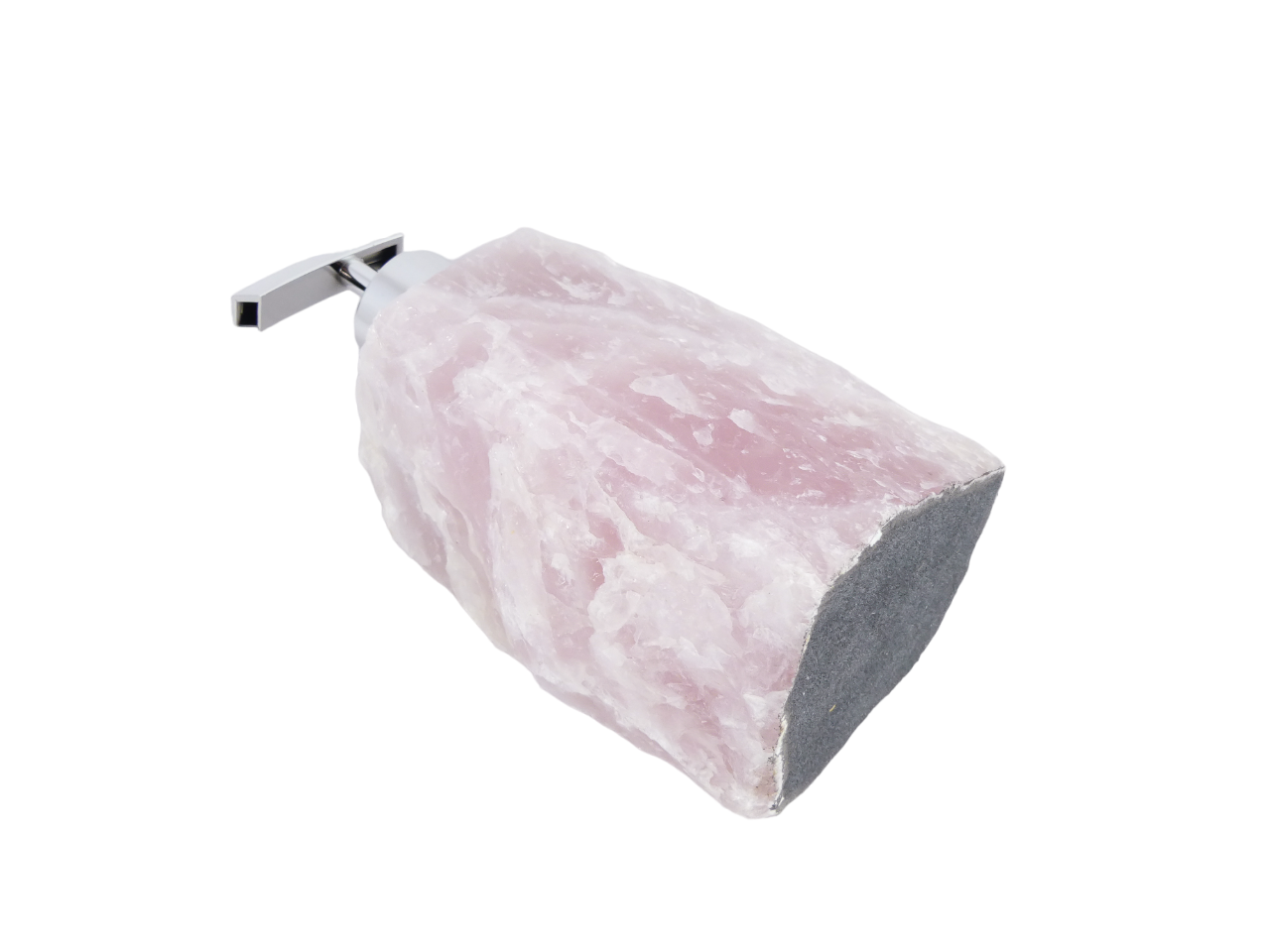 Rosenquarz Seifenspender - Nachfüllbar - ca. 1,7kg – Bild 5