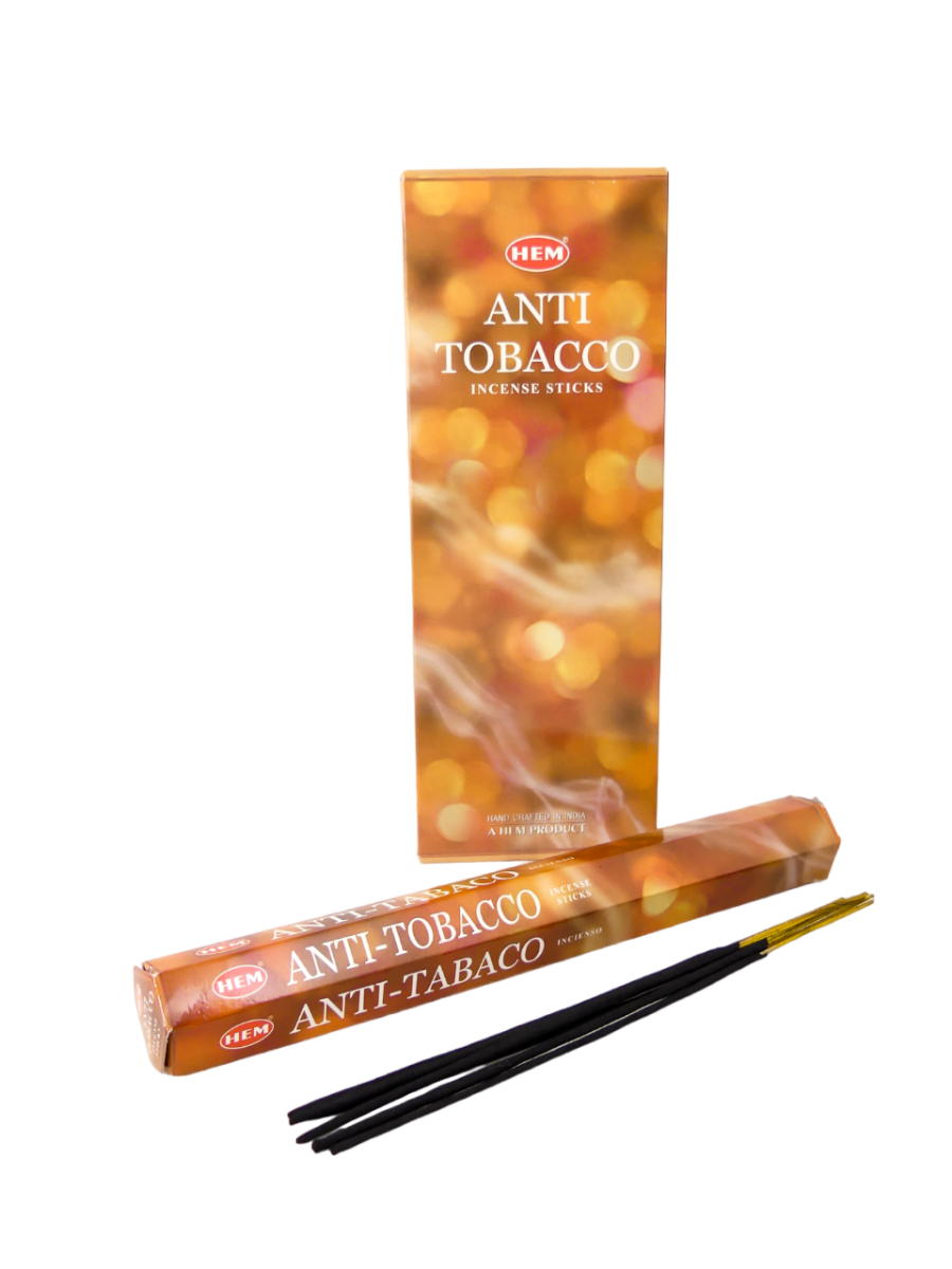 HEM Räucherstäbchen - Anti Tobacco - Sparpackung / Vorteilsbox (6 Packungen / 120 Stäbchen) – Bild 2