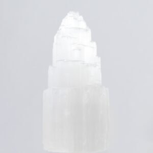 Selenitlampe - Inkl. Kabel mit Ein-/Ausschalter - Weiß - ca. 25cm