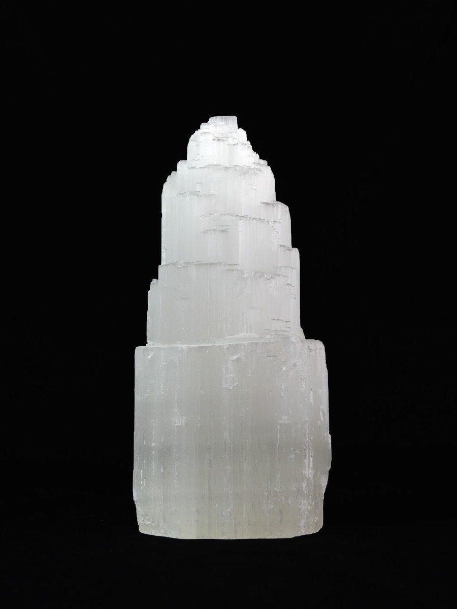 Selenitlampe - Inkl. Kabel mit Ein-/Ausschalter - Weiß - ca. 25cm – Bild 6