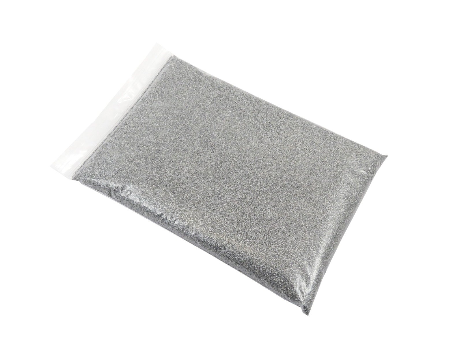Farbiger Sand 0,1-0,5mm - SILBER - Kunst-/Hobby-/Kreative Bodenabdeckung für Blumentöpfe und Pflanzkübel - 1KG – Bild 2