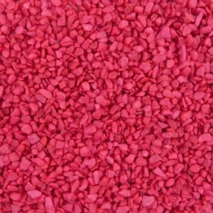 Aquariumsteinchen 1KG 4-6mm - Farbiges Granulat - FUCHSIA - Bodengrund-Kies mit Fuchsia-Farbe für Fischaquarien