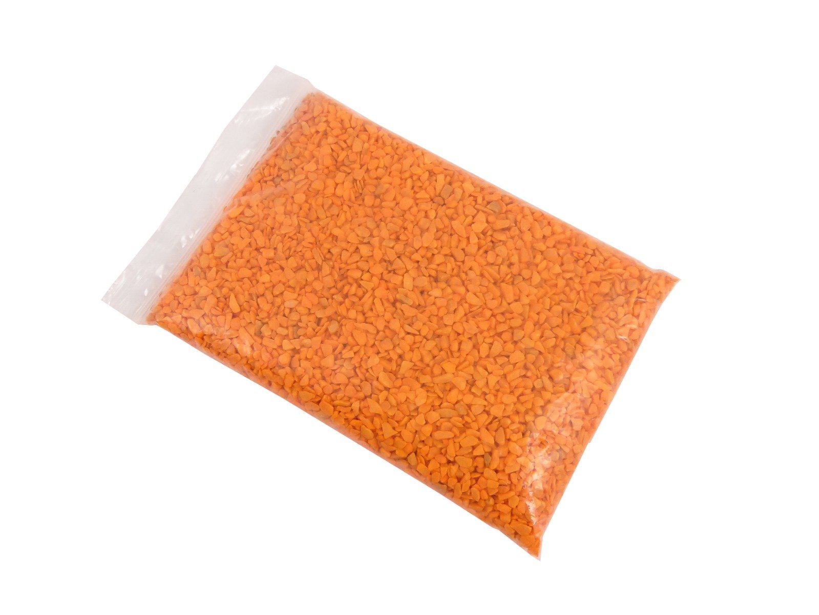 Gefärbte Steinchen 4-6mm - Granulat - ORANGE - Bodenabdeckung für Blumentöpfe und Pflanzkübel - 1KG – Bild 2