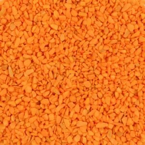 Gefärbte Steinchen 4-6mm - Granulat - ORANGE - Bodenabdeckung für Blumentöpfe und Pflanzkübel - 1KG