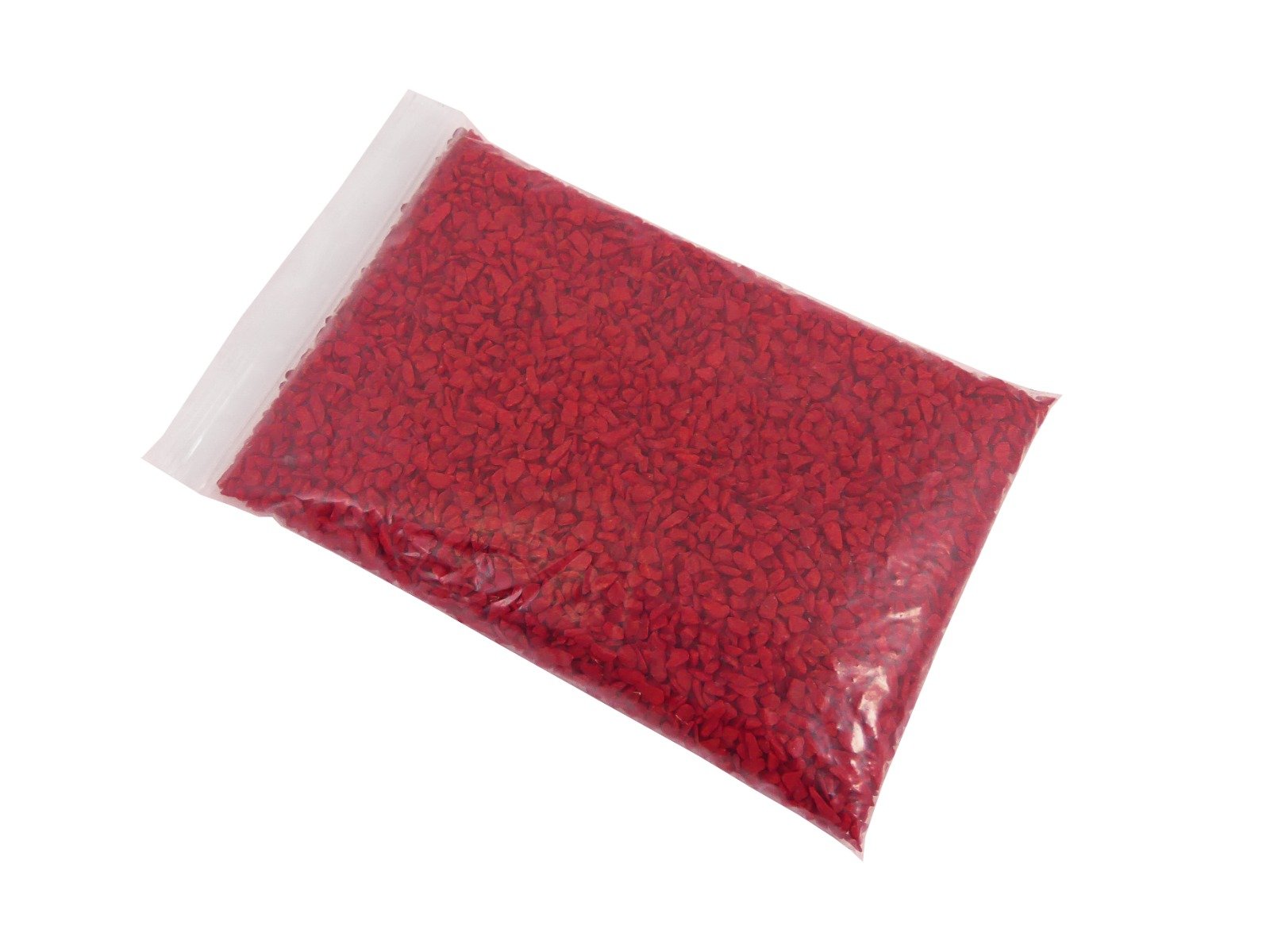 Gefärbte Steinchen 4-6mm - Granulat - ROT - Bodenabdeckung für Blumentöpfe und Pflanzkübel - 1KG – Bild 2