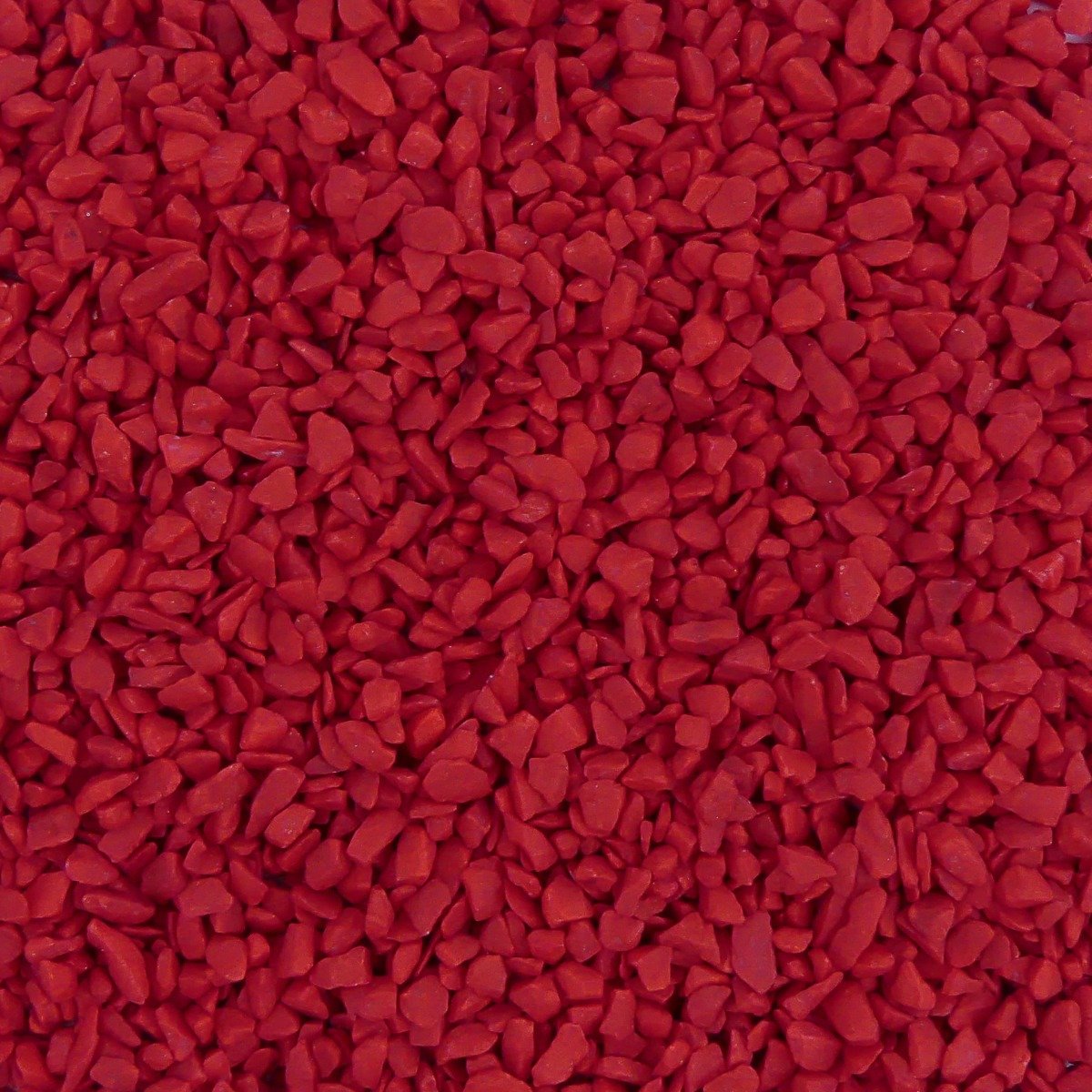 Gefärbte Steinchen 4-6mm - Granulat - ROT - Bodenabdeckung für Blumentöpfe und Pflanzkübel - 1KG