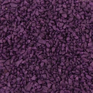 Gefärbte Steinchen 4-6mm - Granulat - VIOLETT - Bodenabdeckung für Blumentöpfe und Pflanzkübel - 1KG