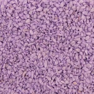 Aquariumsteinchen 1KG 4-6mm - Farbiges Granulat - LILA - Bodengrund-Kies mit lila Farbe für Fischaquarien