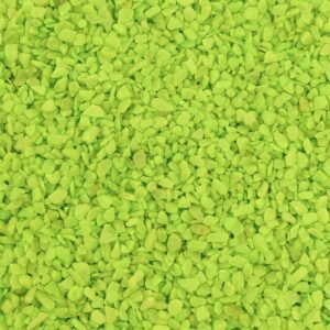 Aquariumsteinchen 1KG 4-6mm - Farbiges Granulat - APFELGRÜN / LIME - Bodengrund-Kies mit grüner Farbe für Fischaquarien