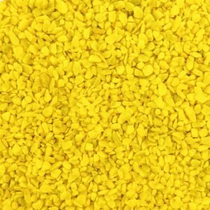 Farbige Steinchen 4-6mm - Granulat - GELB - Bodenabdeckung für Blumentöpfe und Pflanzkübel - 1KG