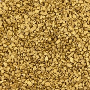 Farbige Steinchen 2-3mm - Granulat - GOLD - Bodenabdeckung für Blumentöpfe und Pflanzkübel - 1KG