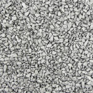 Gefärbte Steinchen 4-6mm - Granulat - SILBER - Bodenabdeckung für Blumentöpfe und Pflanzkübel - 1KG