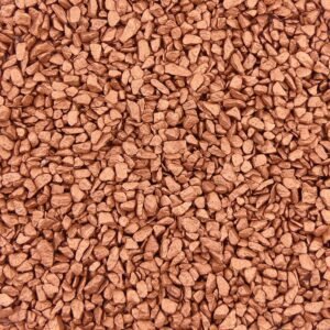 Gefärbte Steinchen 4-6mm - Granulat - KUPFER - Bodenabdeckung für Blumentöpfe und Pflanzkübel - 1KG