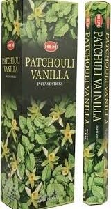 HEM Räucherstäbchen - Patchouli Vanilla - Vorteilspackung / Sparbox (6 Packungen / 120 Stäbchen)