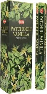 HEM Räucherstäbchen - Patchouli Vanilla - Vorteilspackung / Sparbox (6 Packungen / 120 Stäbchen)
