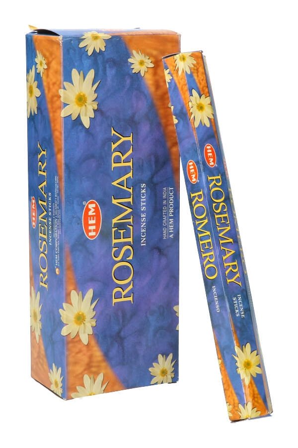 HEM Räucherstäbchen - Rosemary - Vorteilspackung / Sparbox (6 Packungen / 120 Stäbchen)