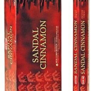 HEM Räucherstäbchen - Sandal Cinnamon - Vorteilspackung / Sparbox (6 Packungen / 120 Stäbchen)