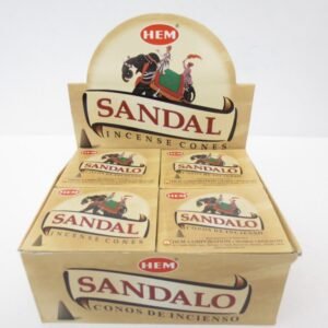 HEM Sandelholz Räucherkegel / Cones - Vorteilsbox (12 Packungen / 120 Kegel)
