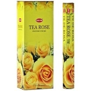 HEM Räucherstäbchen - Tea Rose - Vorteilspackung / Sparbox (6 Packungen / 120 Stäbchen)