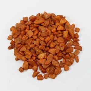 Terrakottafarbene Granulat-Steinchen 9-13 mm als Bodenbedeckung für Blumentöpfe und Gartendekoration