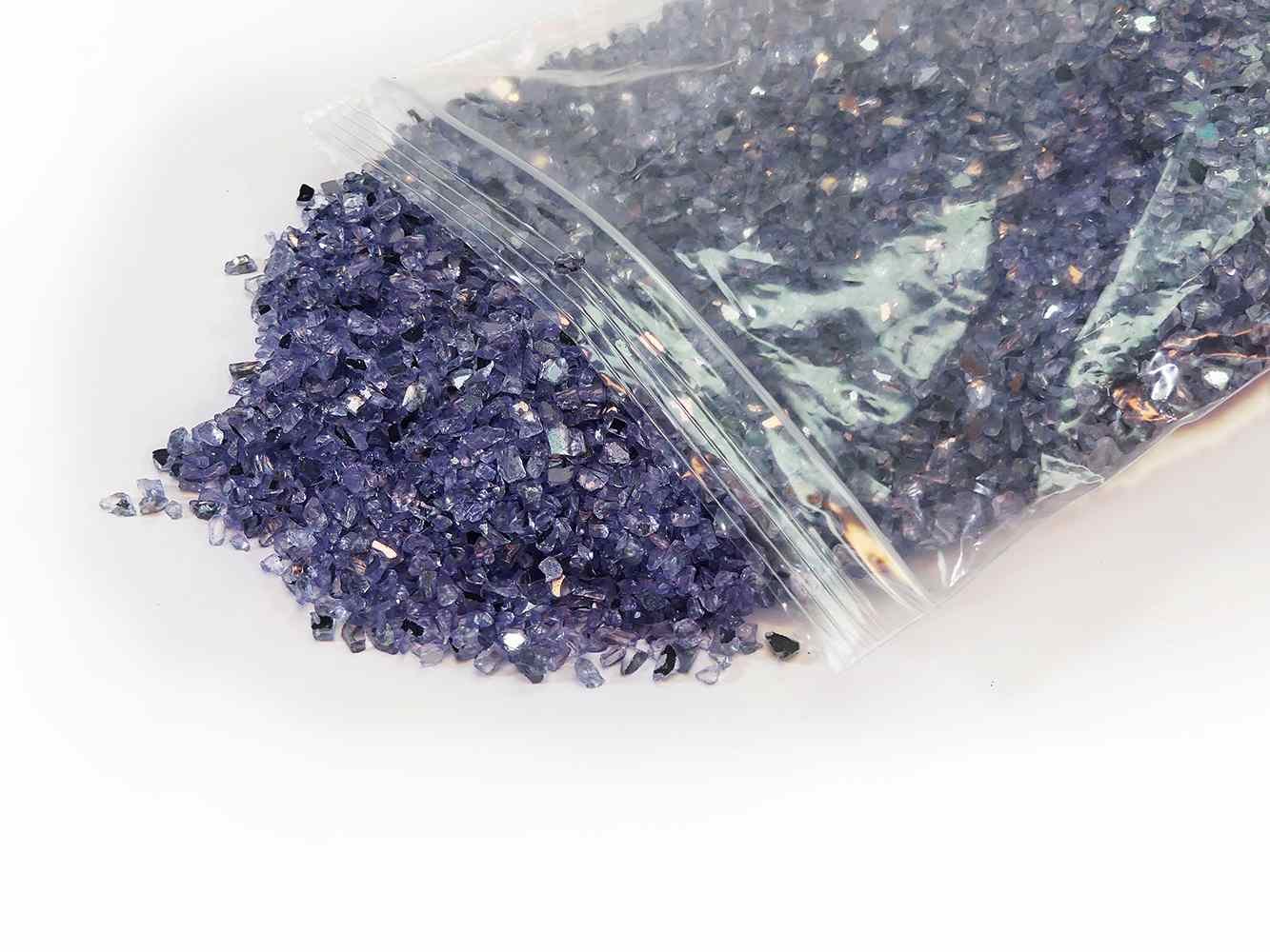 Spiegelglas Violett 1-4 mm - Beutel 1 kg – Bild 2