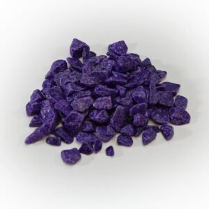 Violette Granulat-Steinchen 9-13 mm als Bodenbedeckung für Blumentöpfe und Gartendekoration